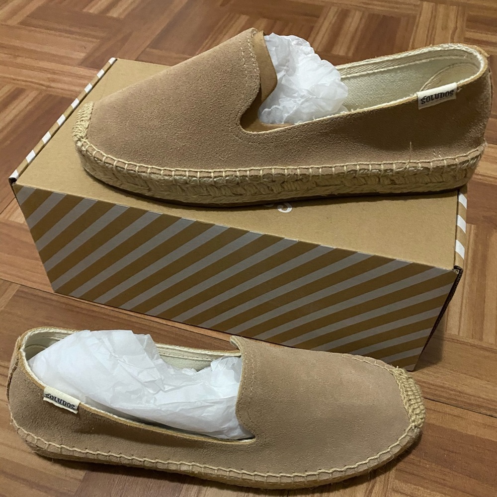 Soludos Suede Platform Smoking Slipper